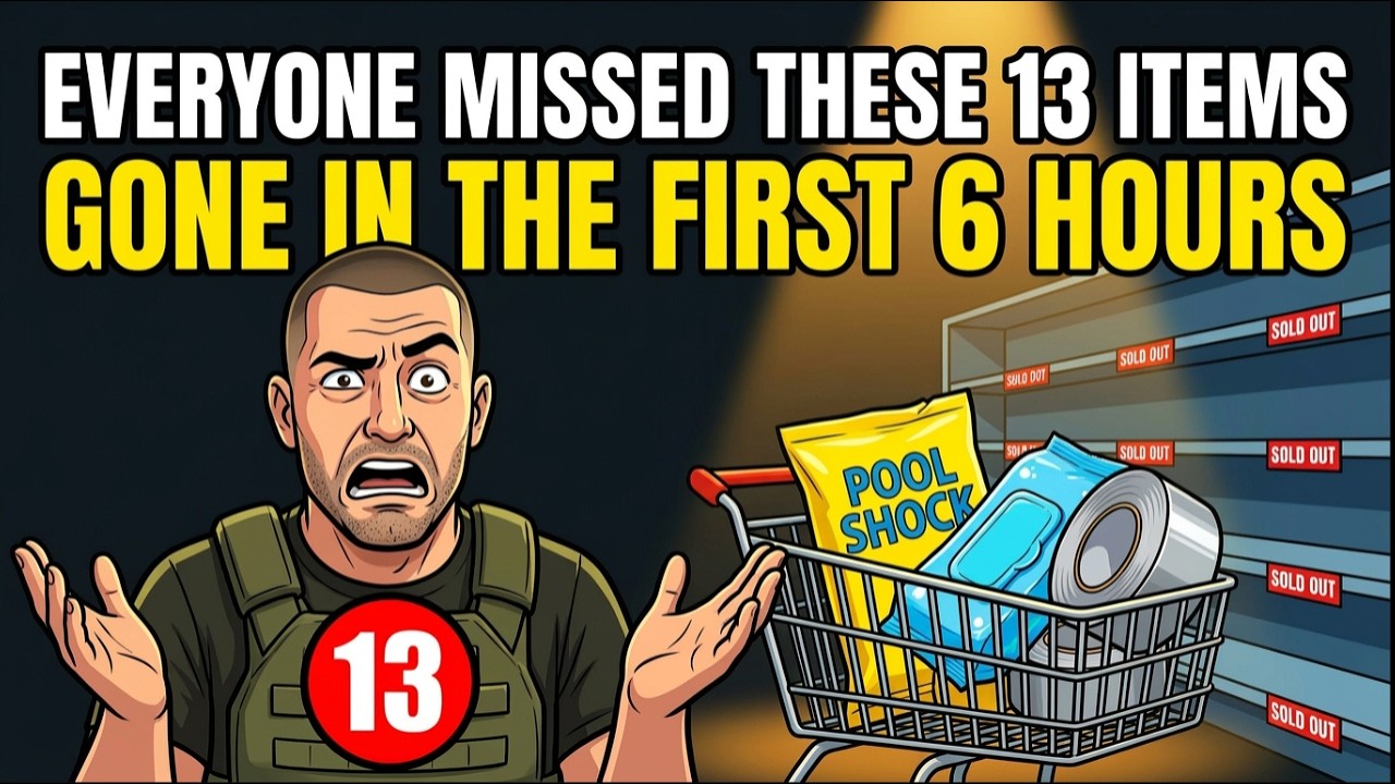 13 Items Gone From Stores in the First 6 Hours of Grid Collapse | Prepping 2026 Guide