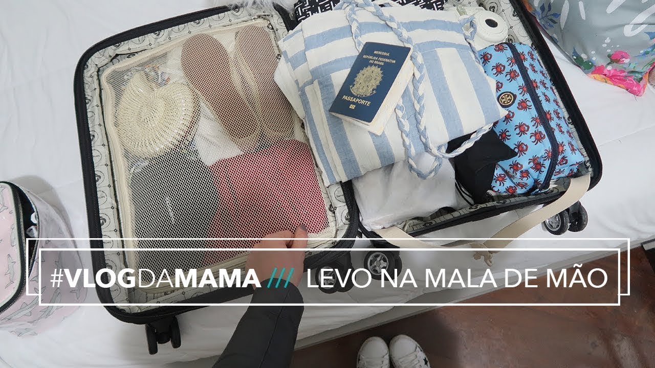 O que levo na MALA DE MÃO #VlogDaMama