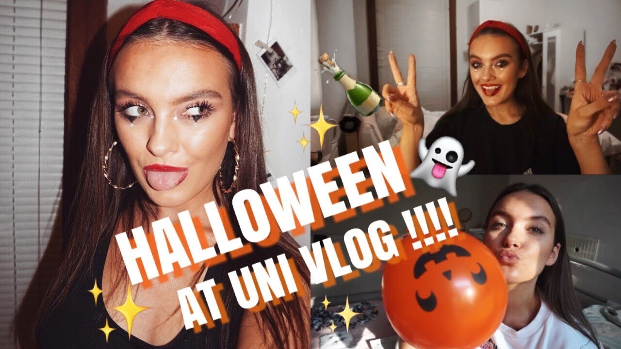 UNI VLOG. 19 | DECORATING THE HOUSE + HALLOWEEN GET READY WITH ME | ames banks