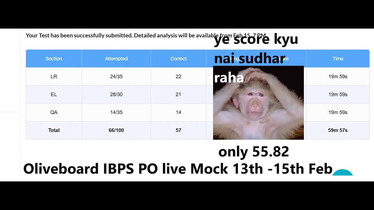 Oliveboard (OB) IBPS PO live Mock 13-15 feb
