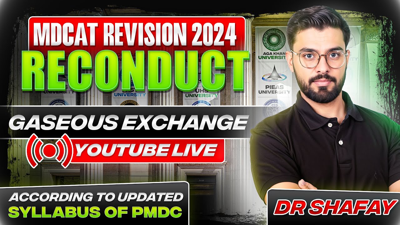 MDCAT Reconduct 2024 | Gaseous Exchange 01 | Revision Classes | Sindh | SZABMU | Biology