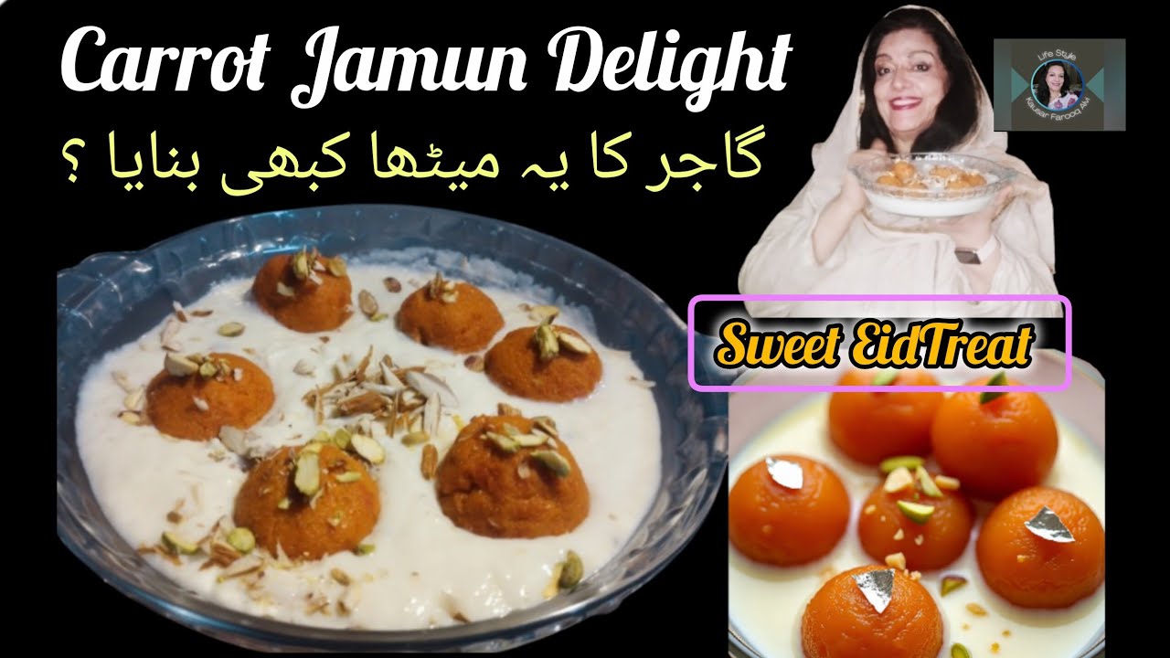 yummy Gajjar Gulab Jamun | Carrots Dessert Recipe #eiddelight
