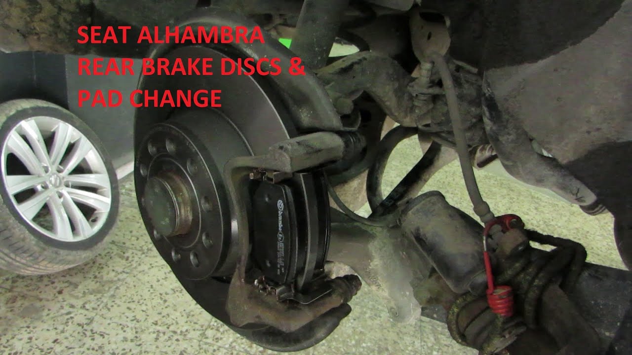 How to Change Rear Brake Discs and Pads on a Seat Alhambra.