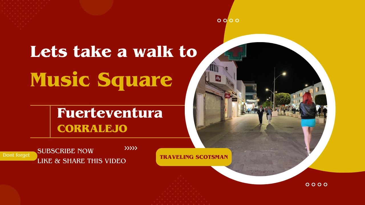 Best Night Spot in Fuerteventura? 🔥 Walk to Music Square 4K