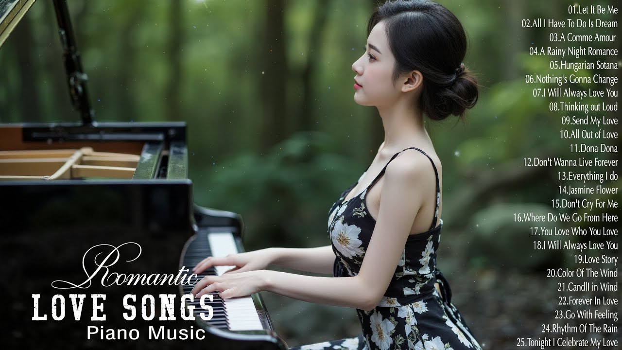 100 Beautiful Piano Love Songs Melodies - Greatest Hits Love Songs Ever - Best Relaxing Piano Songs