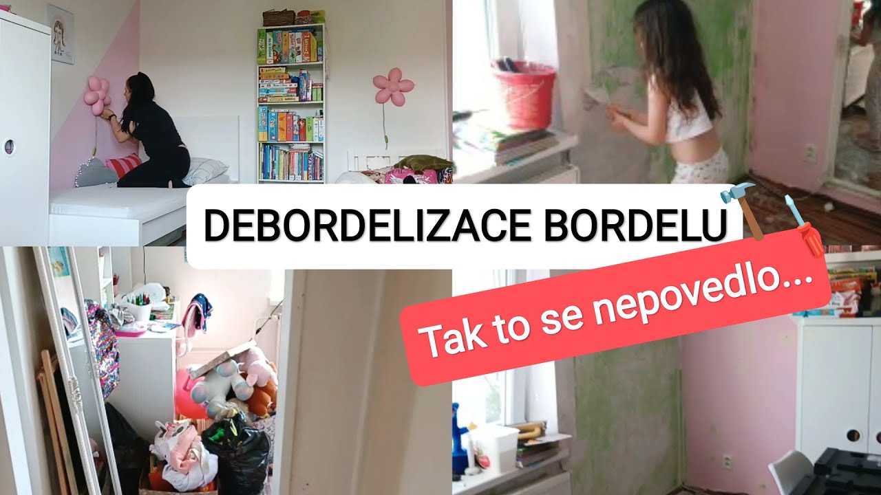 VELKÝ ÚKLID POKOJE| Předělávám dětský pokoj