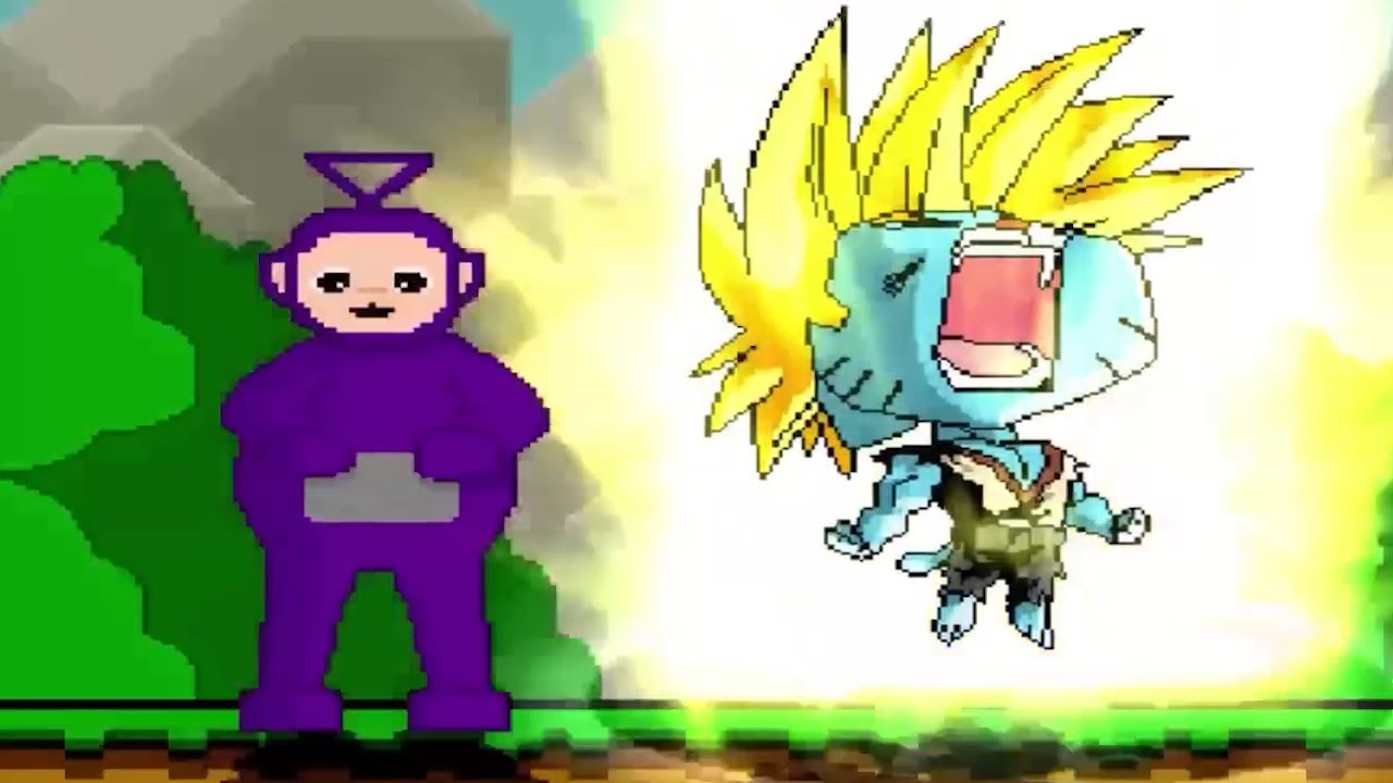 TINKY WINKY DIPSY LAA LAA & PO TEAM UP WITH GUMBALL IN SURVIVAL MODE