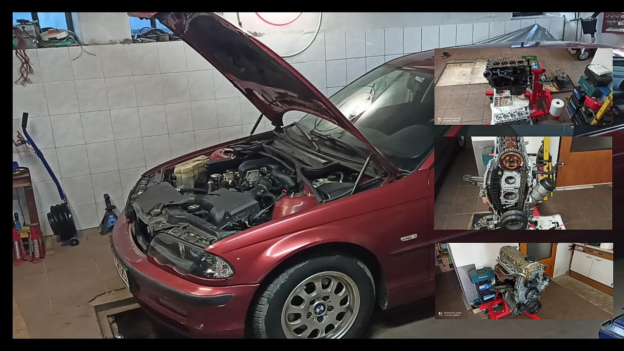 BMW E46 318i - kompletace motoru M43B19 + start  #2#