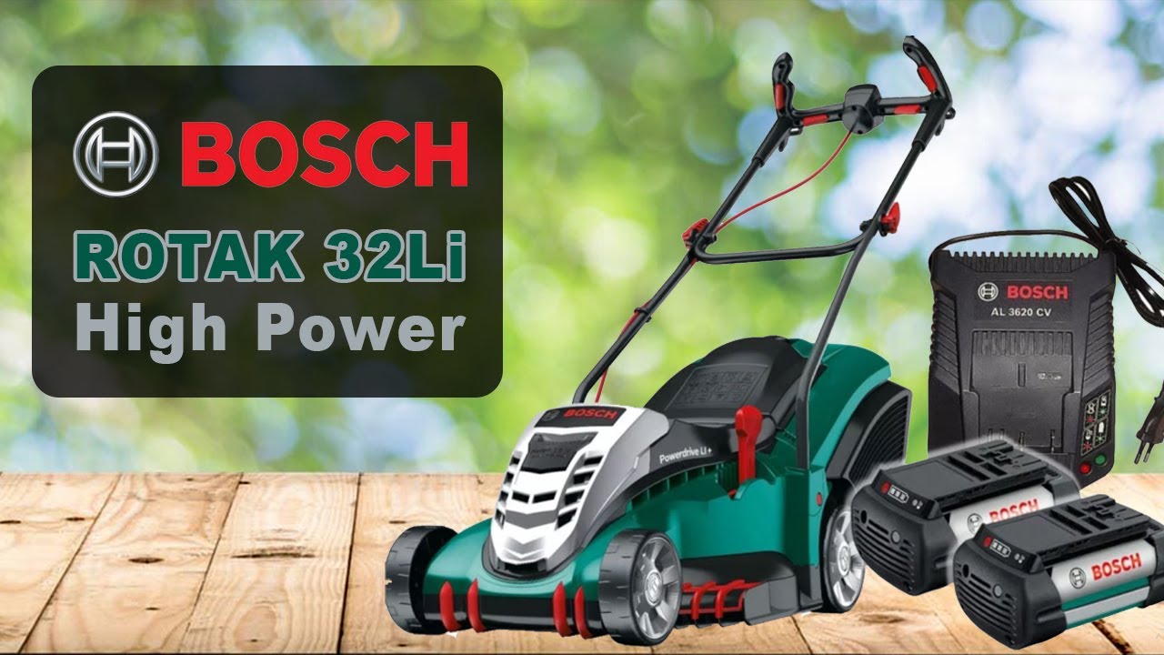 Аккумуляторная газонокосилка bosh rotak 32 Li