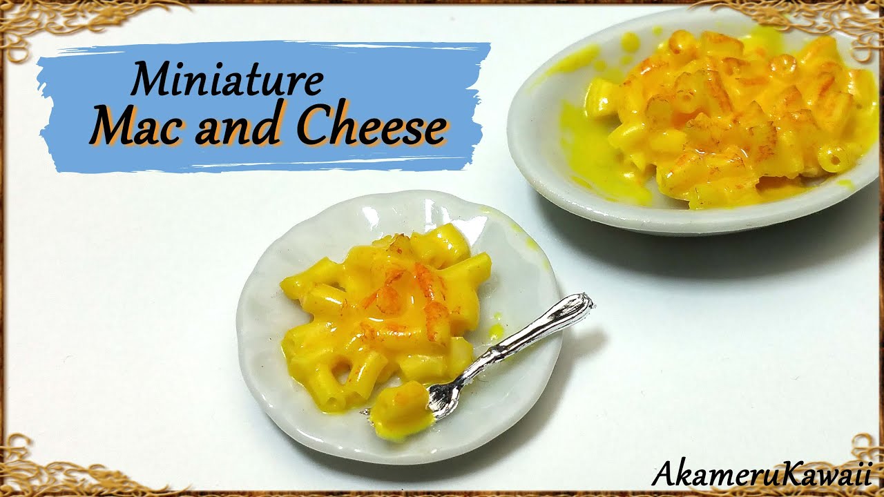Cute, Miniature Mac and Cheese - Polymer Clay Tutorial