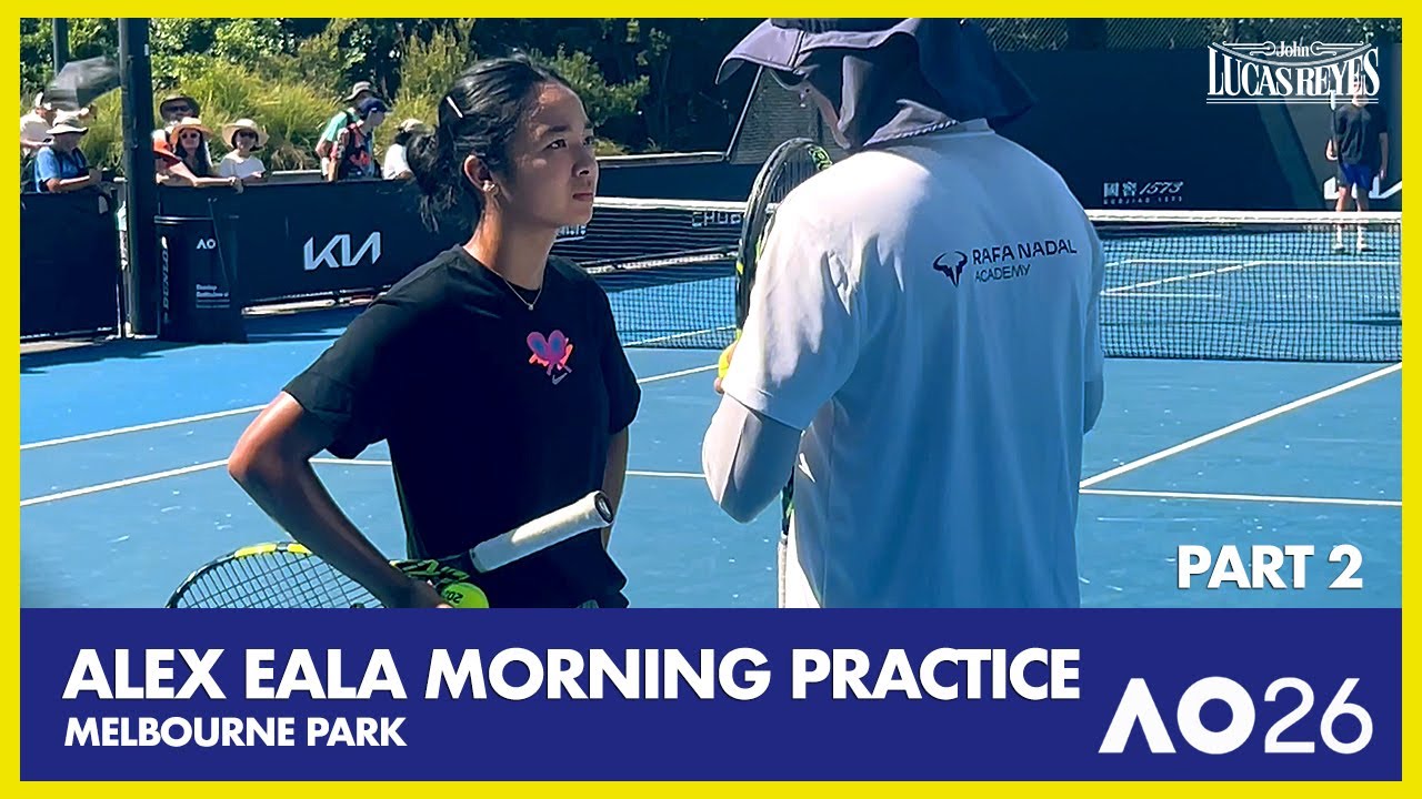 Alex Eala Morning Practice Melbourne Park - Part2