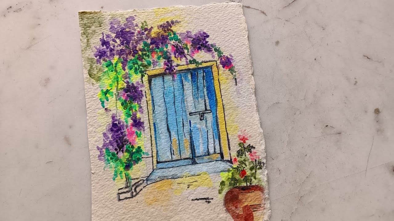Acrylic paint/watercolor/easy acrylic paint for beginners 