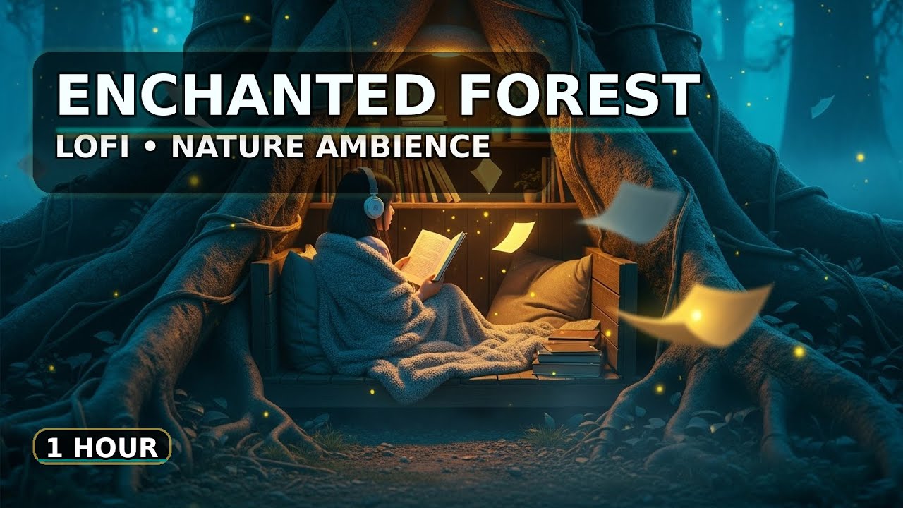 Enchanted Forest Lofi — Nature Ambience (1 Hour)