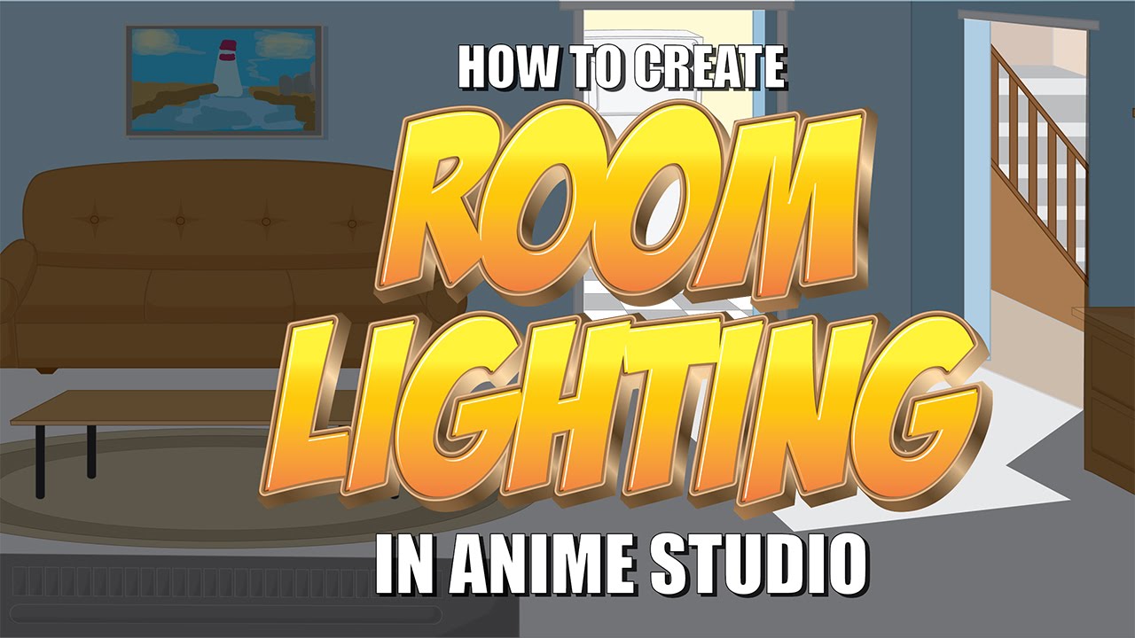 How to dim a room and add room lighting to a scene in Anime Studio - MOHO Pro