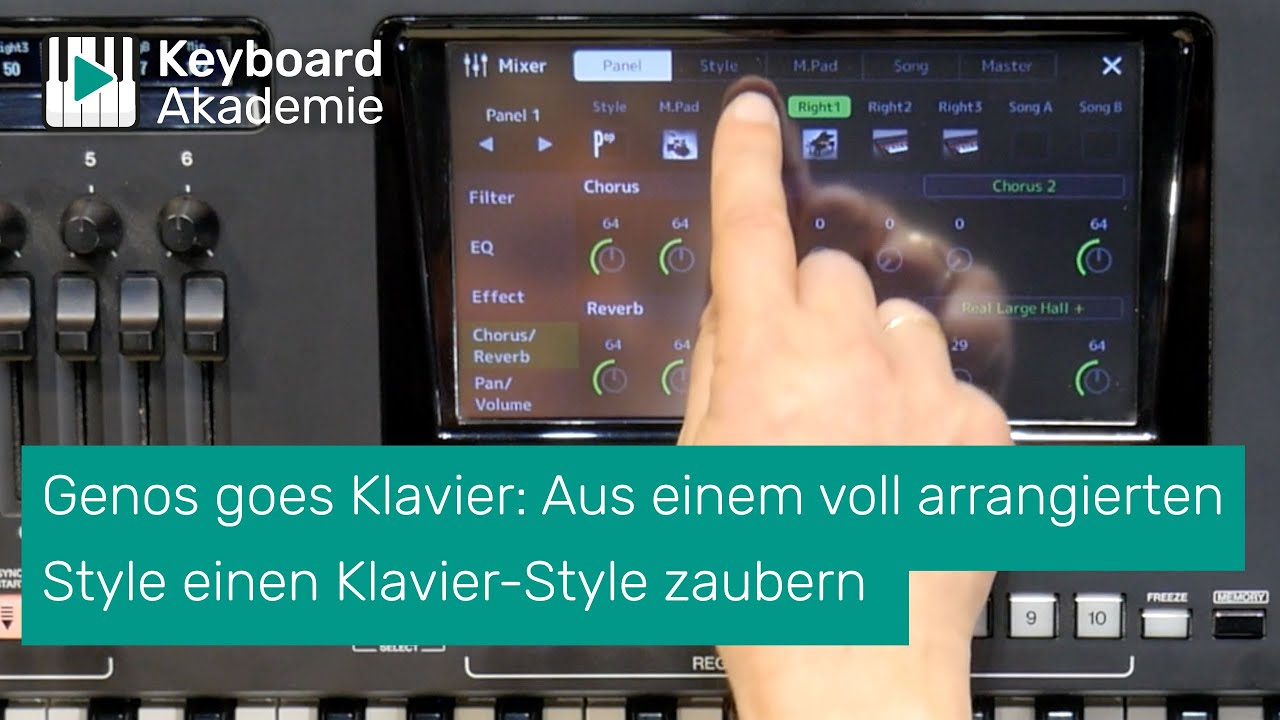 Genos goes Klavier: Wie Du schnell aus einem voll arrangierten Style einen Klavier-Style zauberst