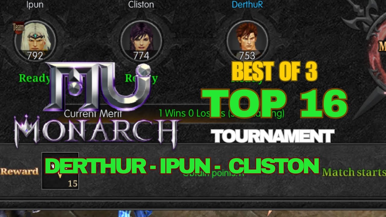 MU MONARCH SEA - Top 16 - Ranked Tournament Lv - 756 Dragon Knight #mumonarchsea #mu #mmorpg