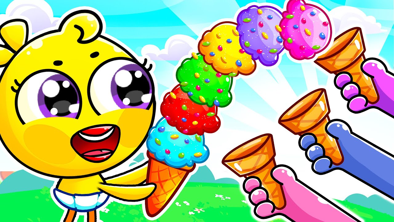Baby Wants Ice Cream Scooping | Sharing is Caring | Good Habits by Lamba Lamby