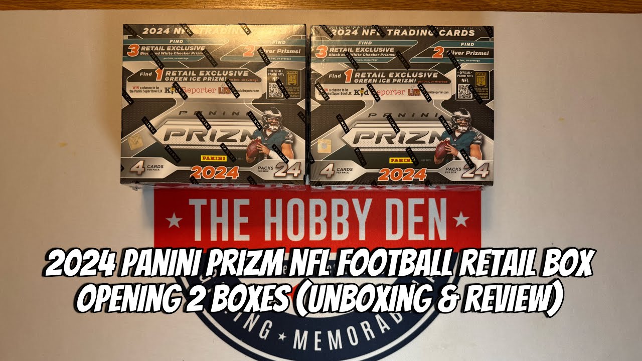 2024 Panini Prizm NFL Football Retail Box Opening 2 Boxes (Unboxing & Review)