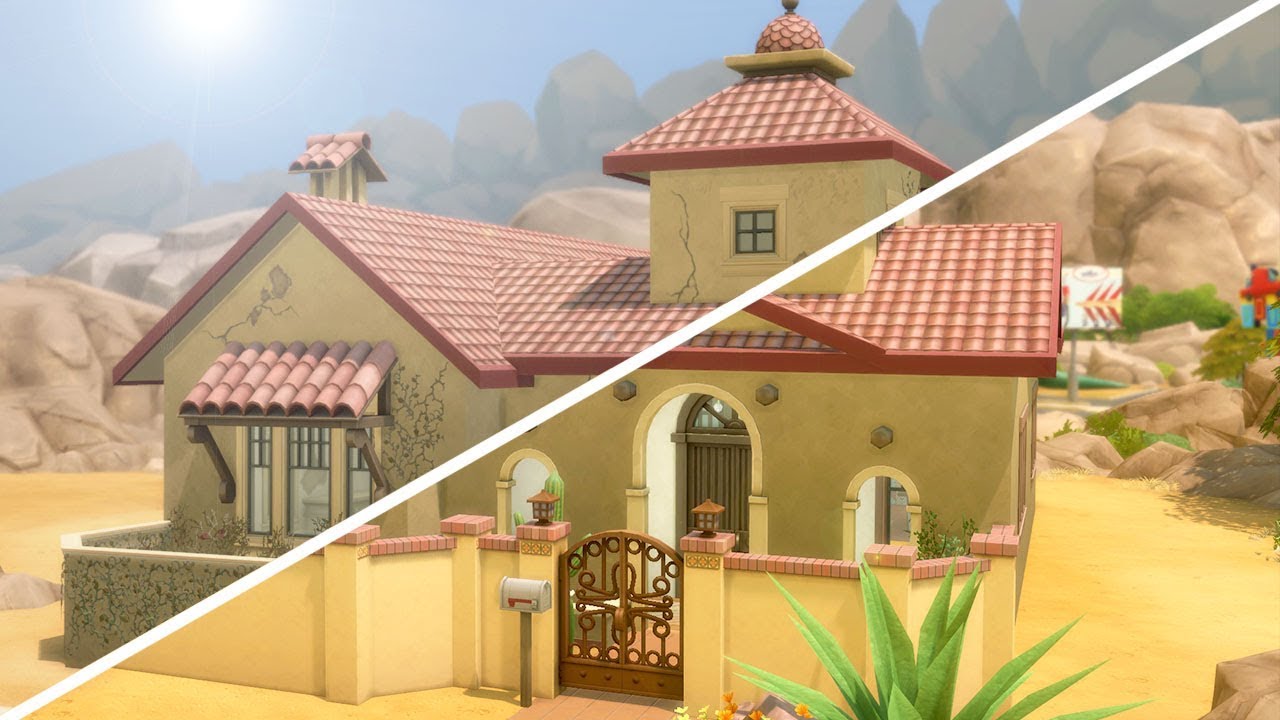 ABANDONED SPANISH COLONIAL // The Sims 4: Fixer Upper - Home Renovation