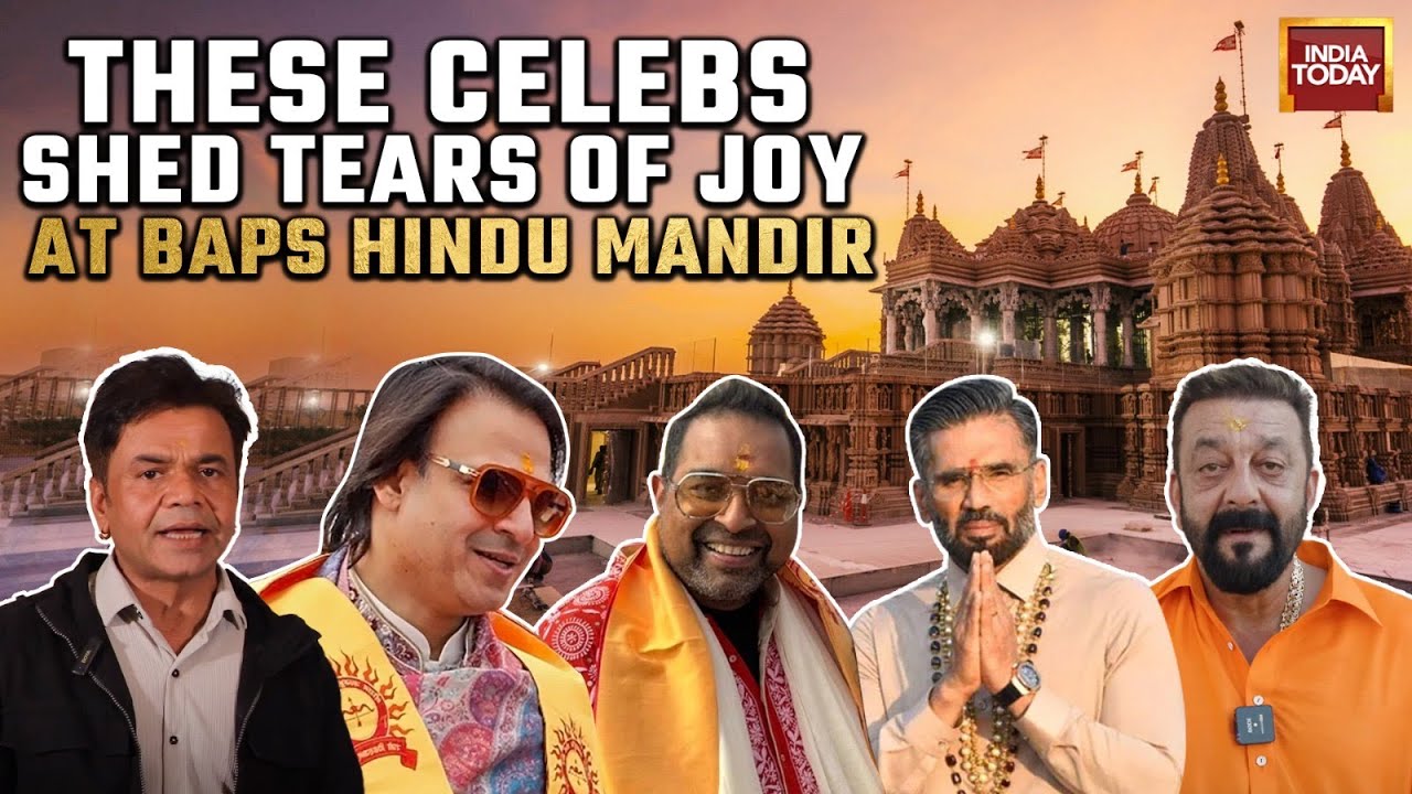 Emotional Moments: Celebrities Speak with Tears of Joy at BAPS Hindu Mandir Inauguration