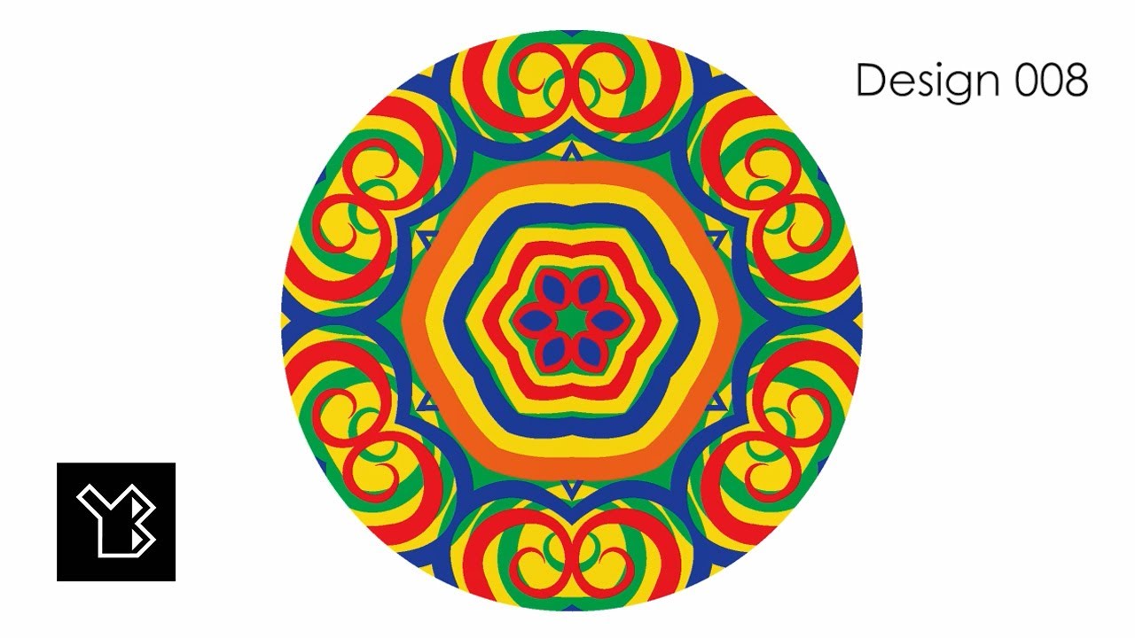 Vector Circular Designs created with Adobe Illustrator - video 1