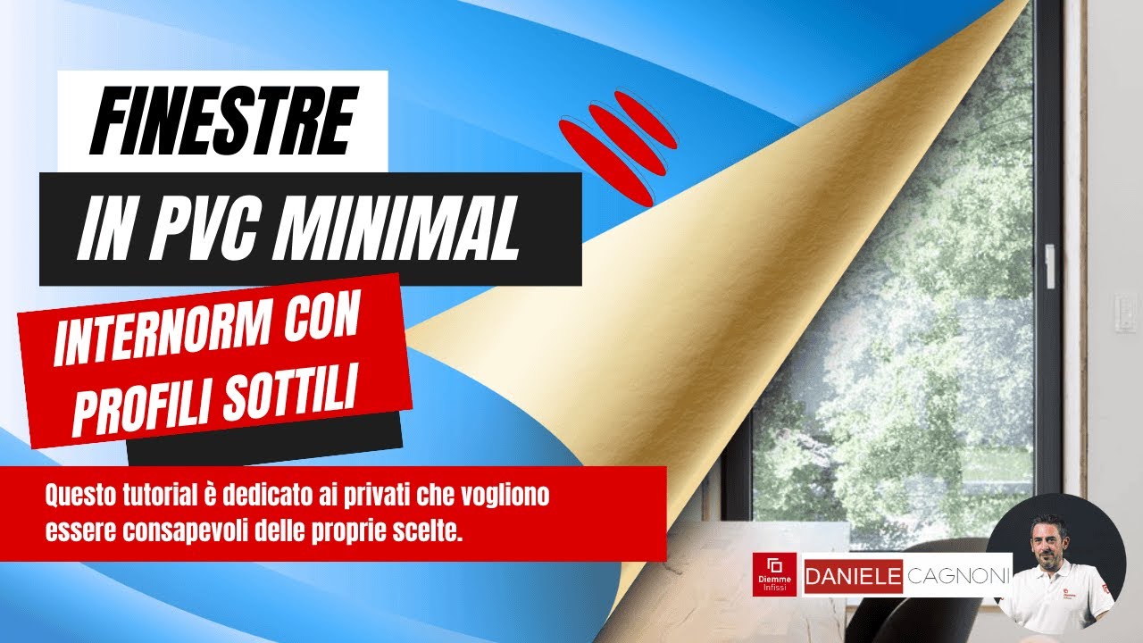 Finestre in PVC minimal Internorm con profili sottili