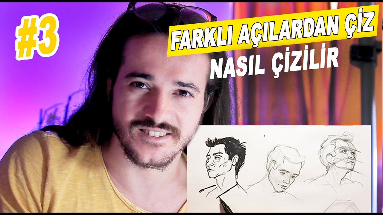 ÇAPRAZ AŞAĞIDAN YUKARIDAN PORTRE ÇİZİMİ #3