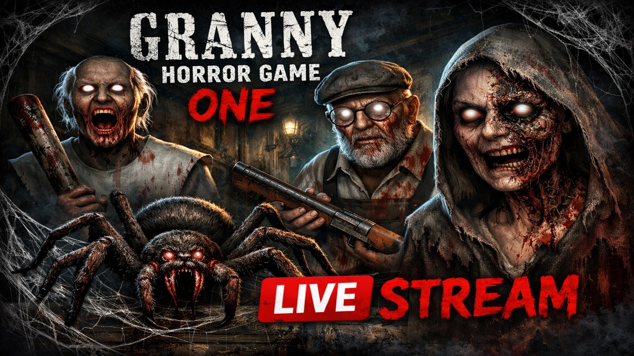 😱GRANNY LIVE'4 HORROR GAMEPLAYHard Nightmare #shortsfeed #shortslive #shorts#horrorgame#granny