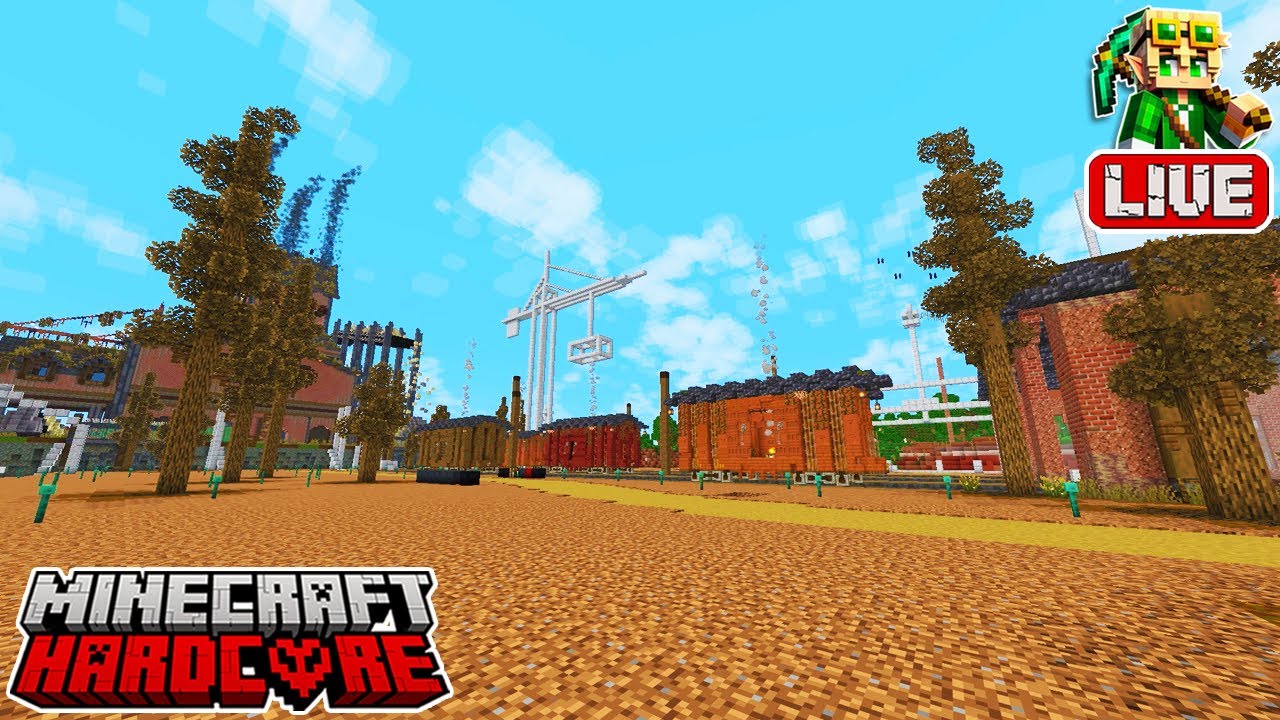 🔴 LIVE 🔴 More Boxcars in my Fallout-Inspired Build in my 53,900 Day Hardcore Minecraft World