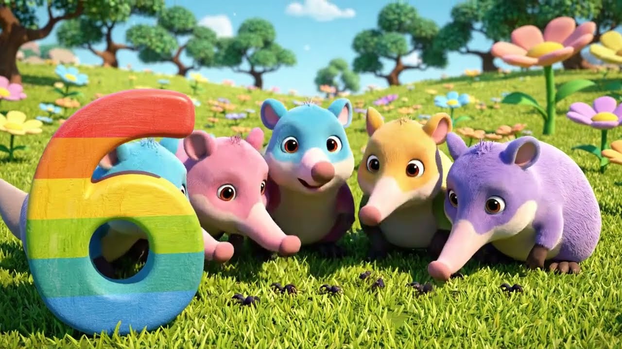 1–20 Animal Counting Adventure 🐵🐮 | Chubby Animals for Kids