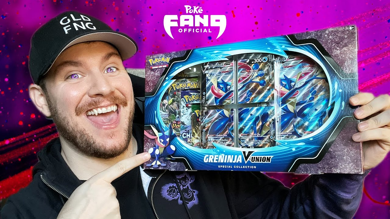 What's INSIDE Greninja V-UNION Pokemon TCG Special Collection Box?!