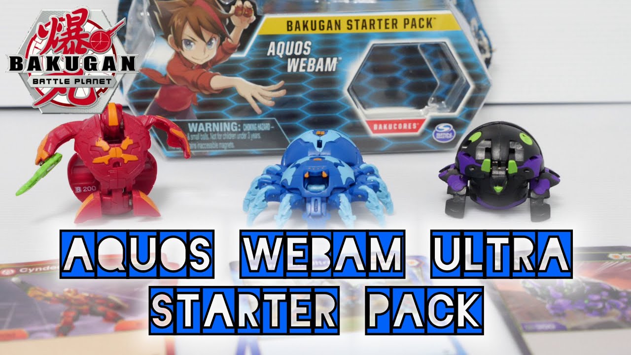 AQUOS WEBAM ULTRA Starter Pack (Cyndeous / Trhyno) | Battle Planet | BAKUGAN UNBOX