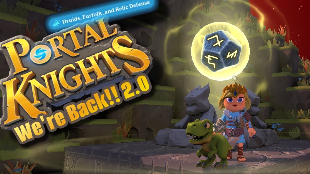 ⭐ Portal Knights 2024 🤭 ⭐ Defending the star stones at temple mines. Elves, Furfolk, rifts, Relic.