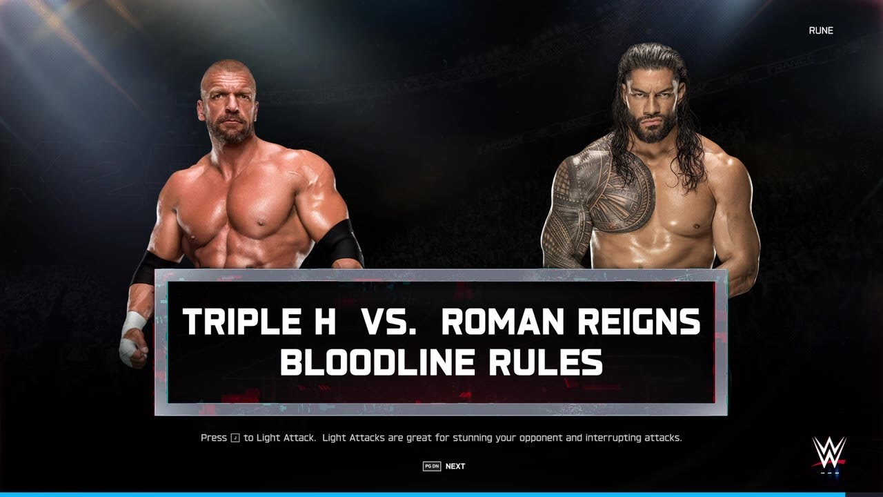Triple h VS Roman reigns [BLOODLINE RULES] WWE2K25