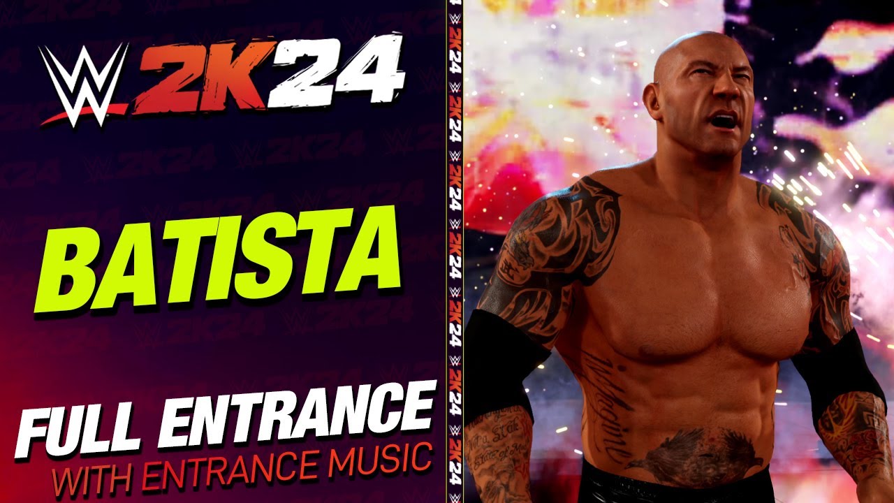 BATISTA WWE 2K24 ENTRANCE - 