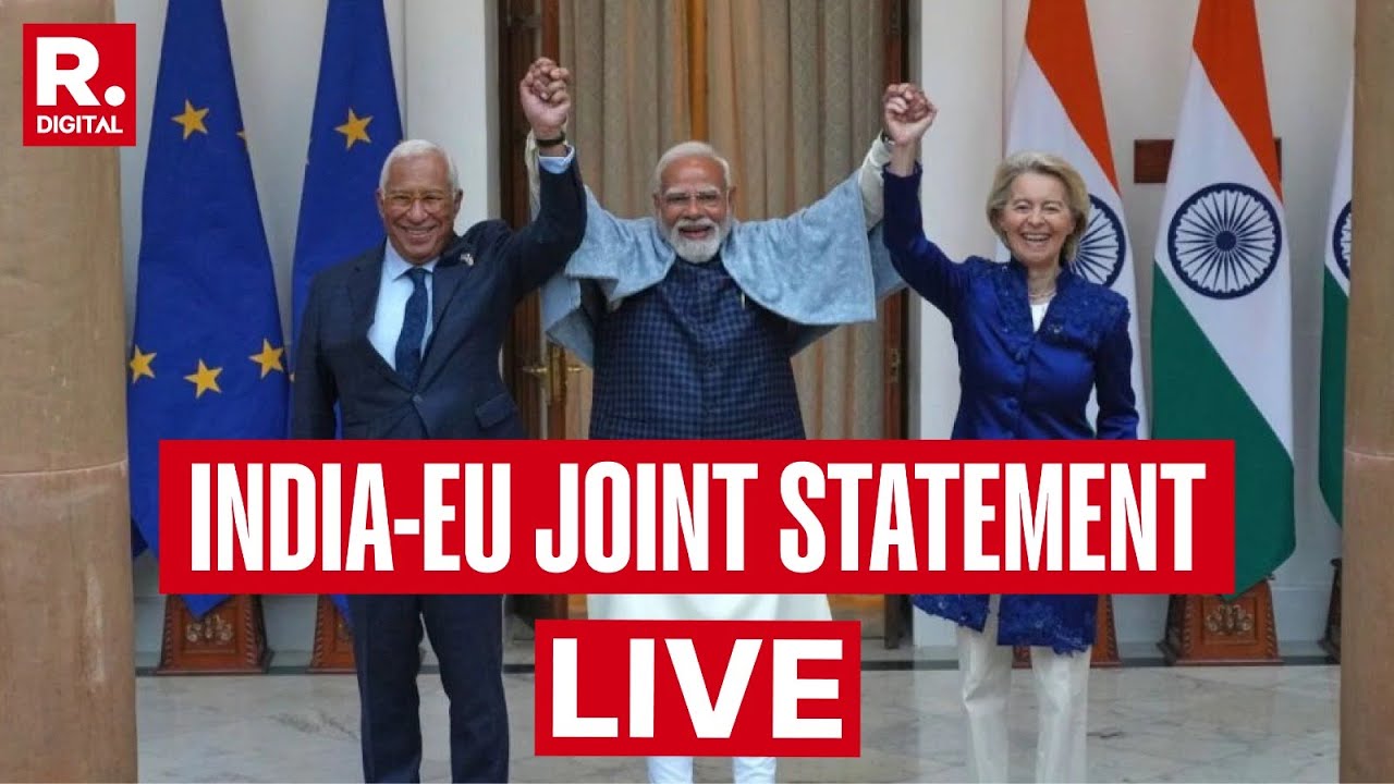 India-EU Summit LIVE: Joint Statements By PM Modi & EU Chief Ursula Von At Hyderabad House