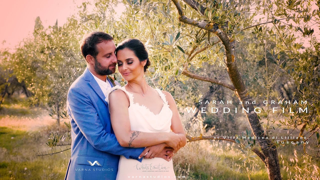 Villa Medicea di Lilliano Tuscany wedding highlights film of Sarah and Graham