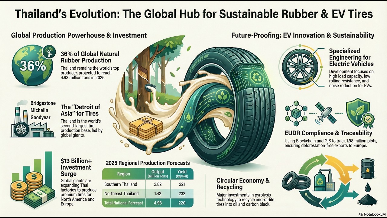 Thailand: Global Strategic Hub for Rubber and EV Tires.