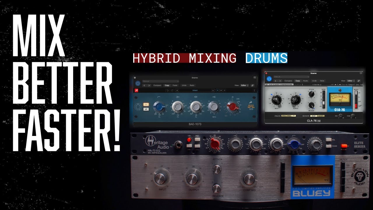 How to Mix Snare Drums with Hardware & Plugins
