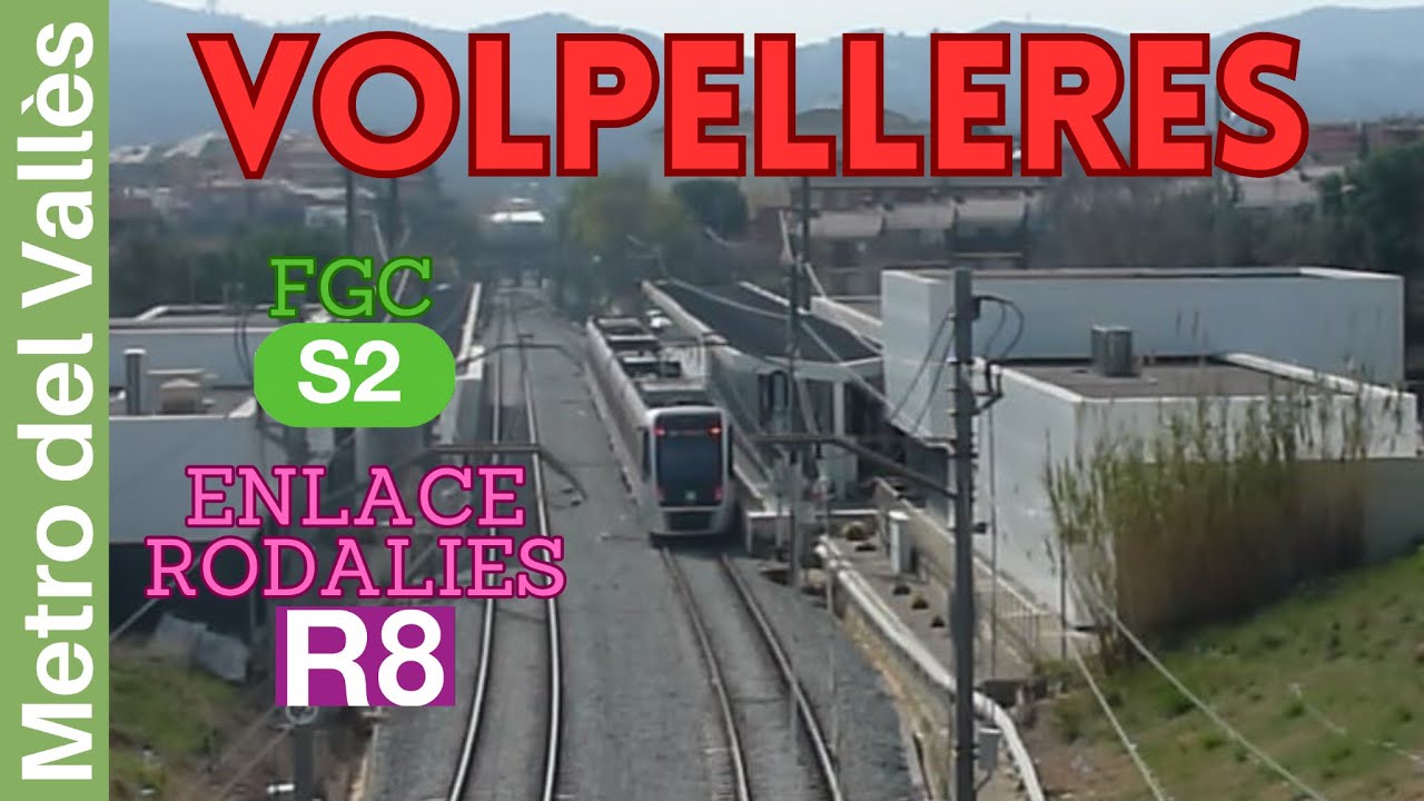 VOLPELLERES METRO DEL VALLÈS Ferrocarrils de la Generalitat S2 enlace con Rodalies R8.