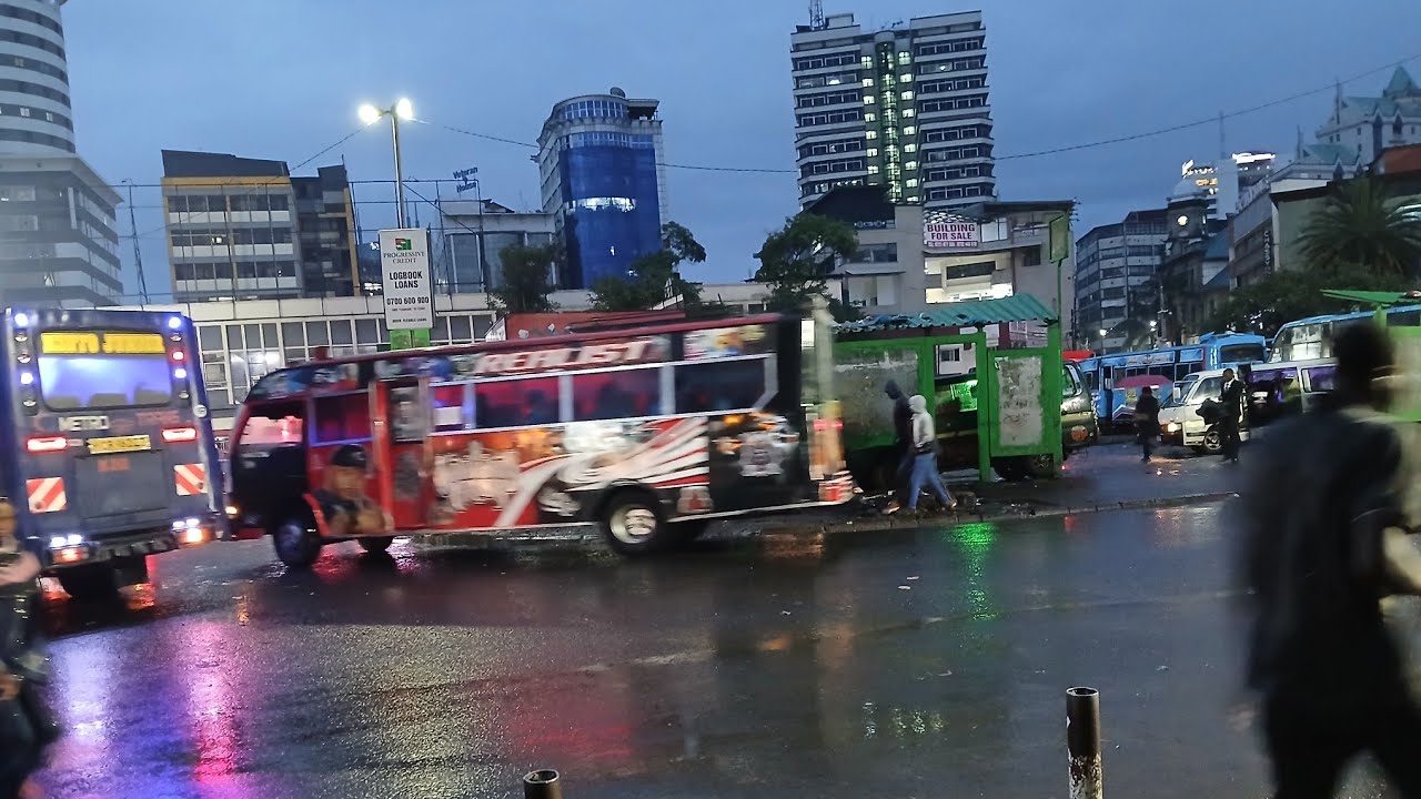 Rainy morning in Nairobi city kenya 🇰🇪