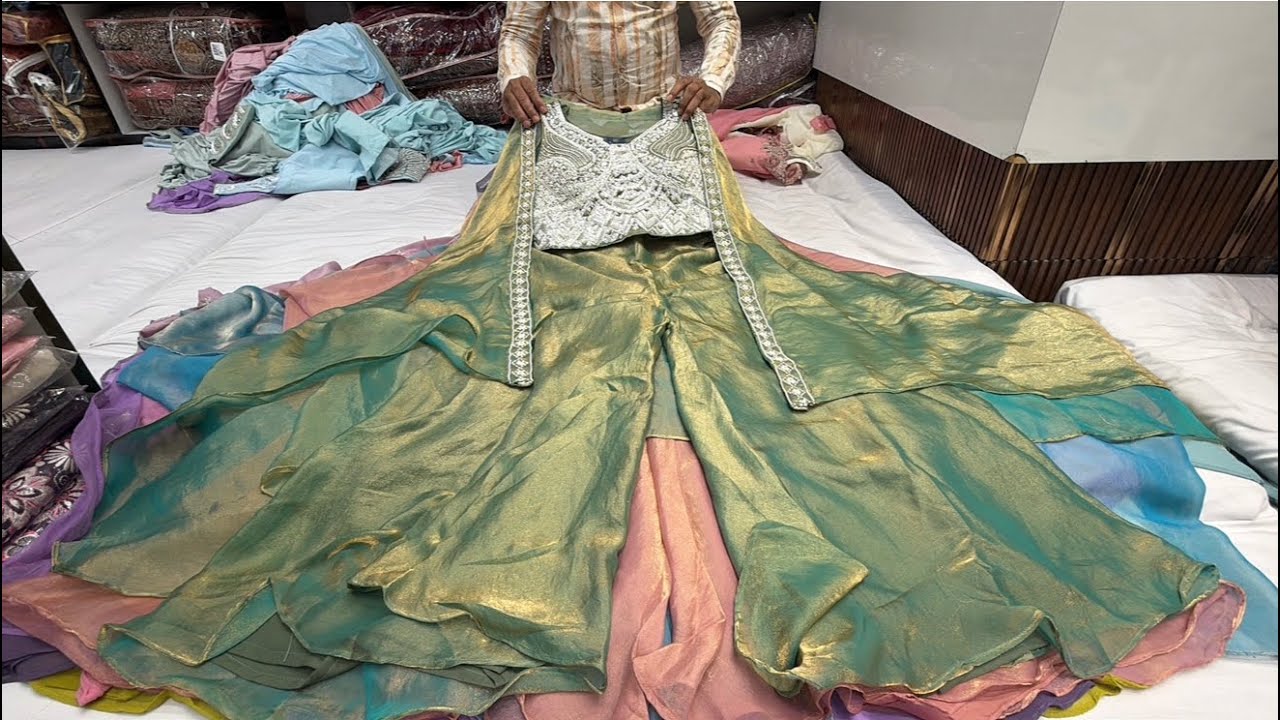 chickpet Bangalore wholesale designer shararas || Single piece courier available