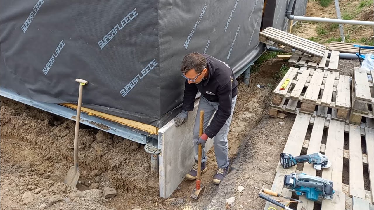 Keerwand/grondkering tegen de kruipruimte - Zelf Een Huis Bouwen