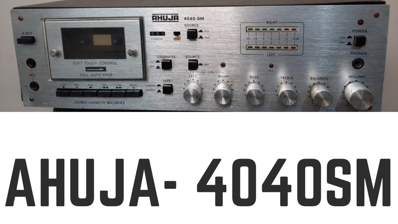 Ahuja 4040SM Cassette Player With Amplifier How To Use Kaise Chalayein And Connection IN HINDI