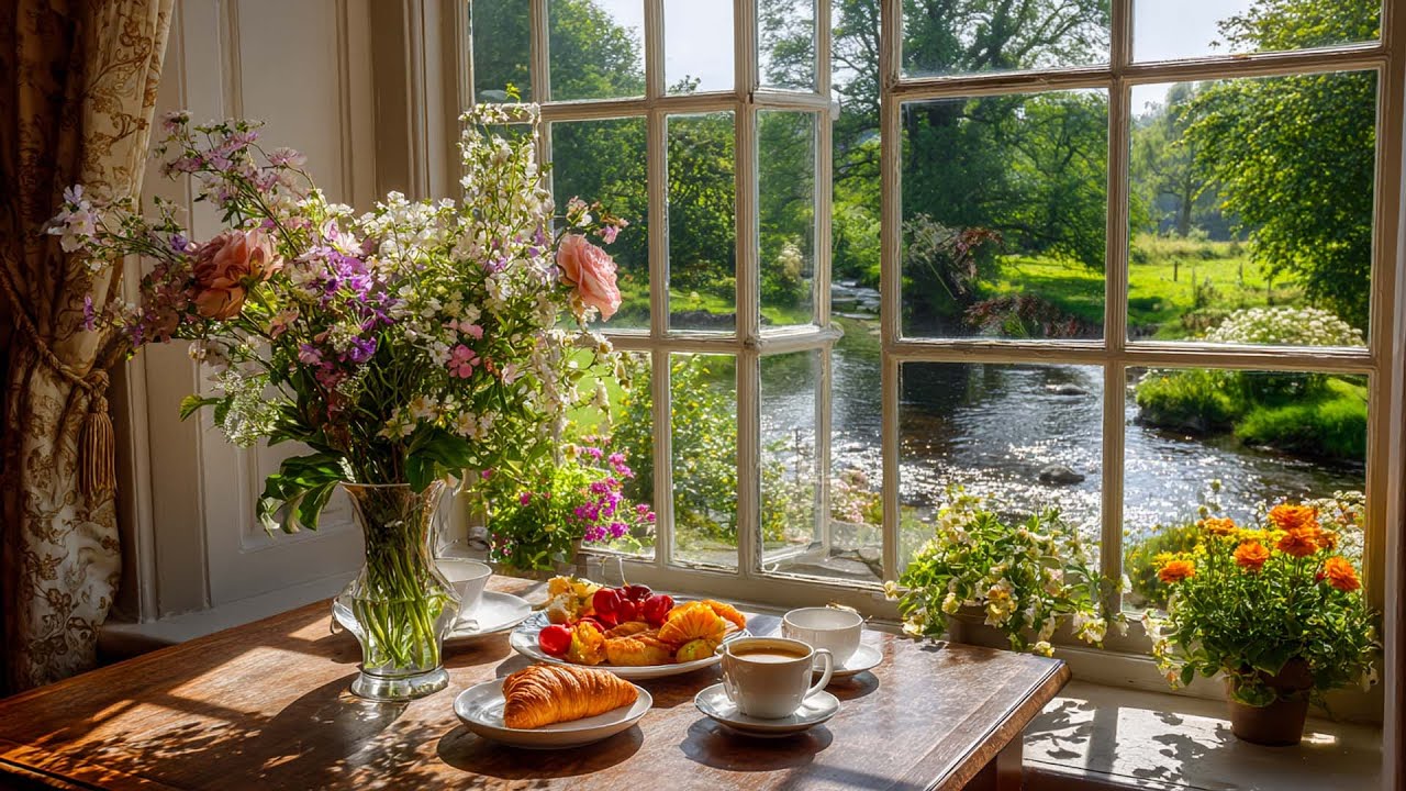 Tranquil Spring Countryside 🌿 River Flow & Soft Birdsong for Healing, Focus and Calm Mornings
