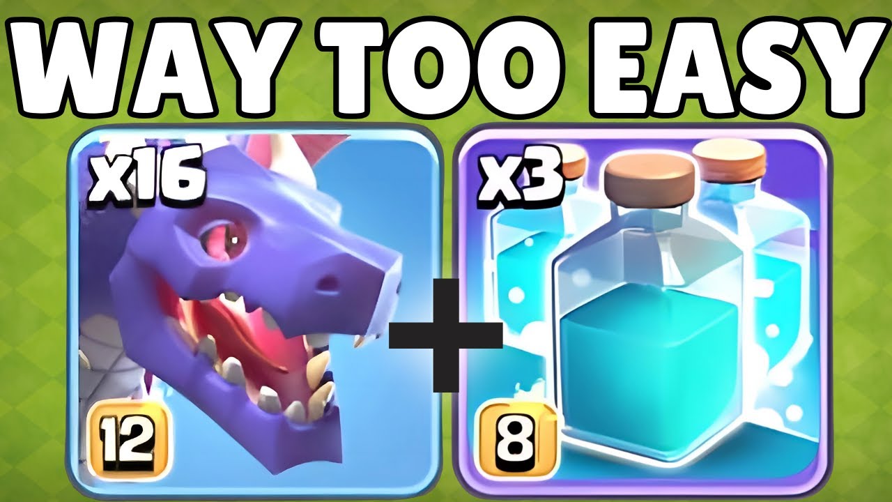EASIEST Army in Clash of Clans! Mass Dragons + Triple Clone!