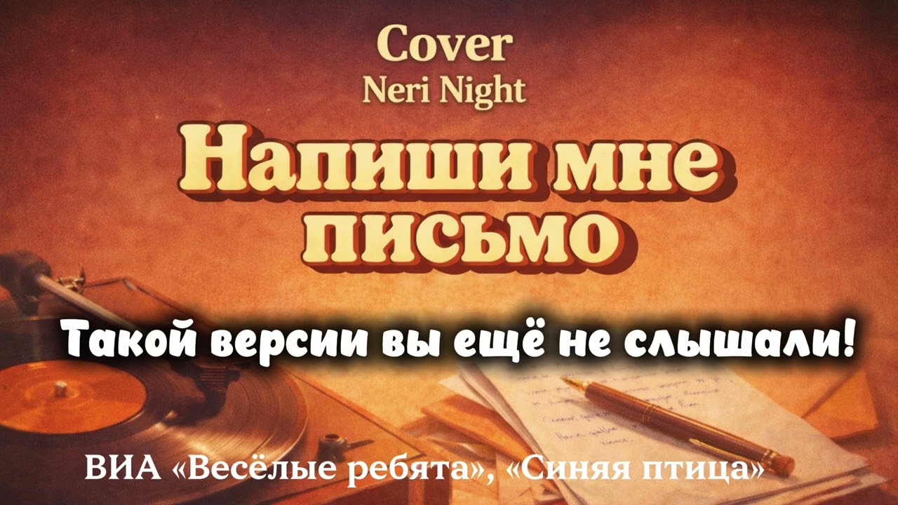 Напиши мне письмо — Кавер, новое прочтение песни ВИА «Синяя птица»