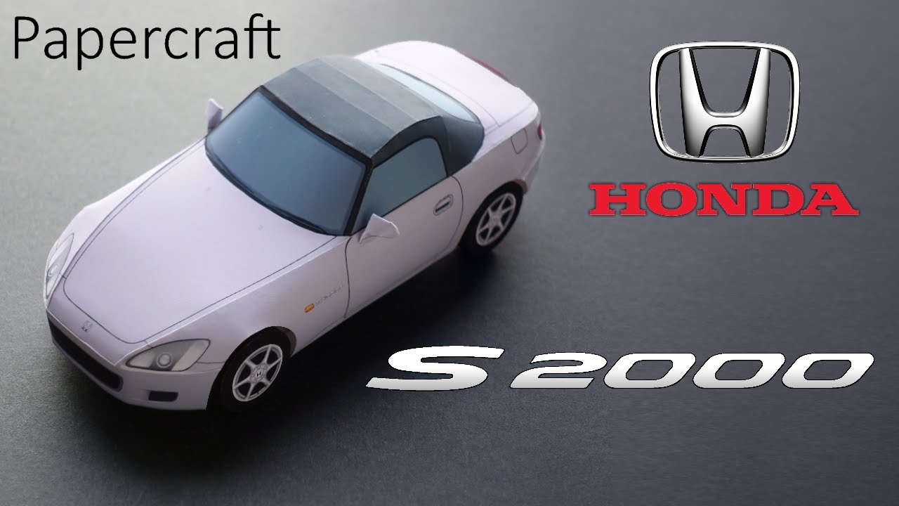【Papercraft】How to make Honda S2000 1/30 scale paper model