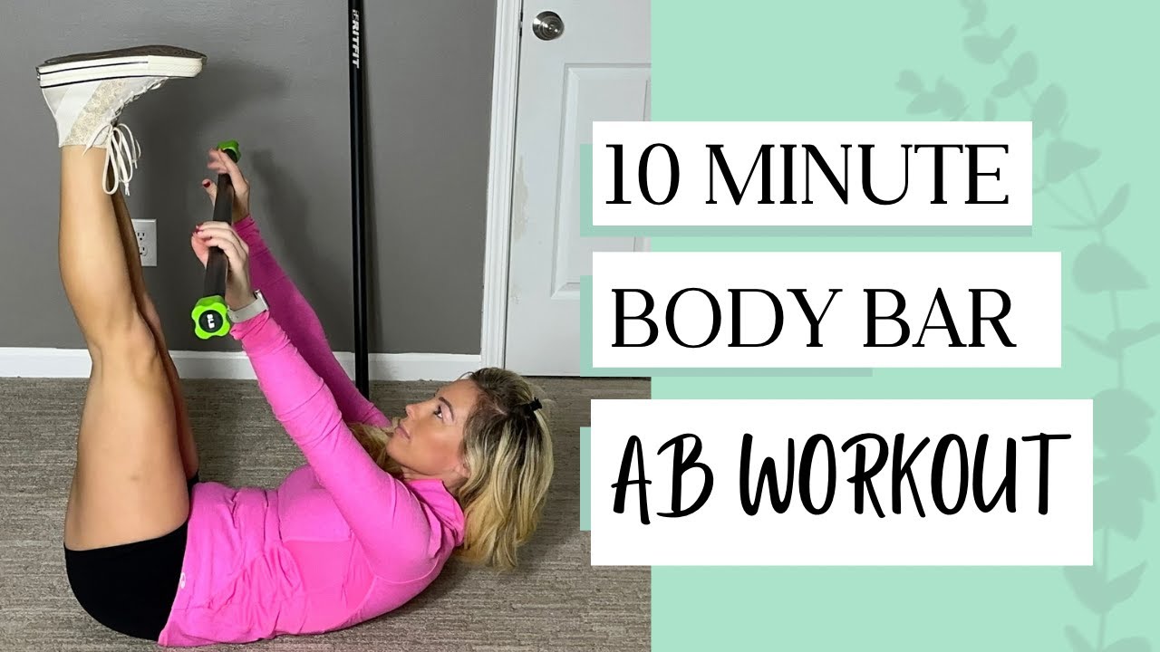 10 MIN AT HOME WEIGHTED BODY BAR WORKOUT | NO REPEAT AB WORKOUT FOR EVERYONE