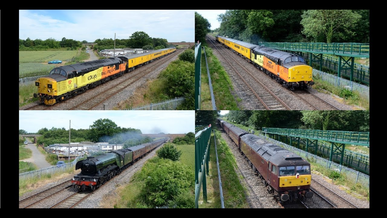 Colas Class 37's & Flying Scotsman   Foxcovert, 23rd June 2018